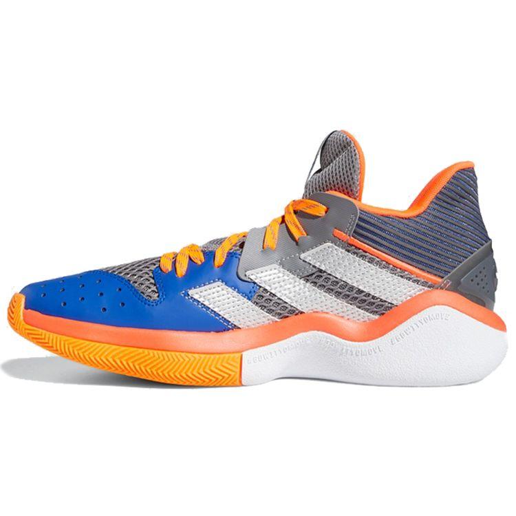 

Adidas Harden Stepback 1 Кроссовки мужские с круглым носком, шнуровкой, амортизацией, нескользящей подошвой, износостойкие, средней высоты, для баскетбола, оранжевые, белые, синие FW8483 46
