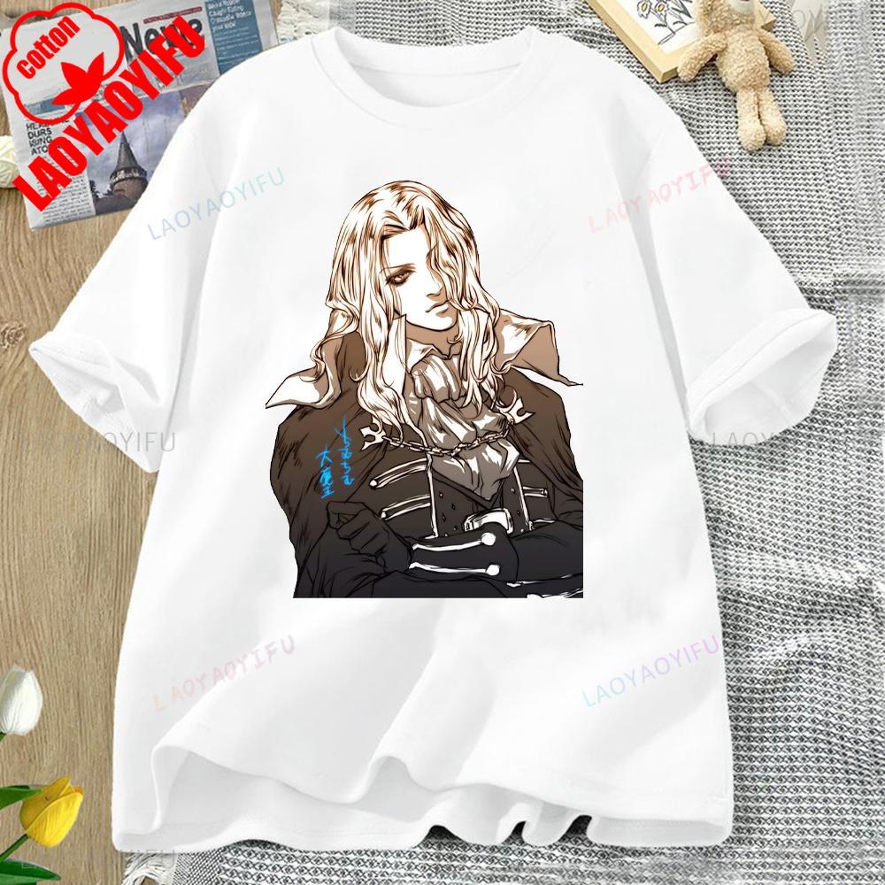 Castlevania Alucard Printed T-shirt Tops Castlevania Alucard Two-dimensional Casual for Daily Wear and Casual Outings