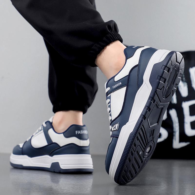 New Men's Classic Four Seasons Fashion Low Top Thick Sole Skateboarding Shoes Comfortable Soft Sole Basketball  Sneakers