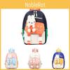 2024 Trendy Cute Cartoon Kids Backpack Fashionable Nylon Design For Boys And Girls With Animal Print
