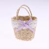 1/12 Dollhouse Cute Mini Rattan Hand Basket Model Dollhouse Kitchen Accessories Dolls House Decoration Toy Pretend Play Toys