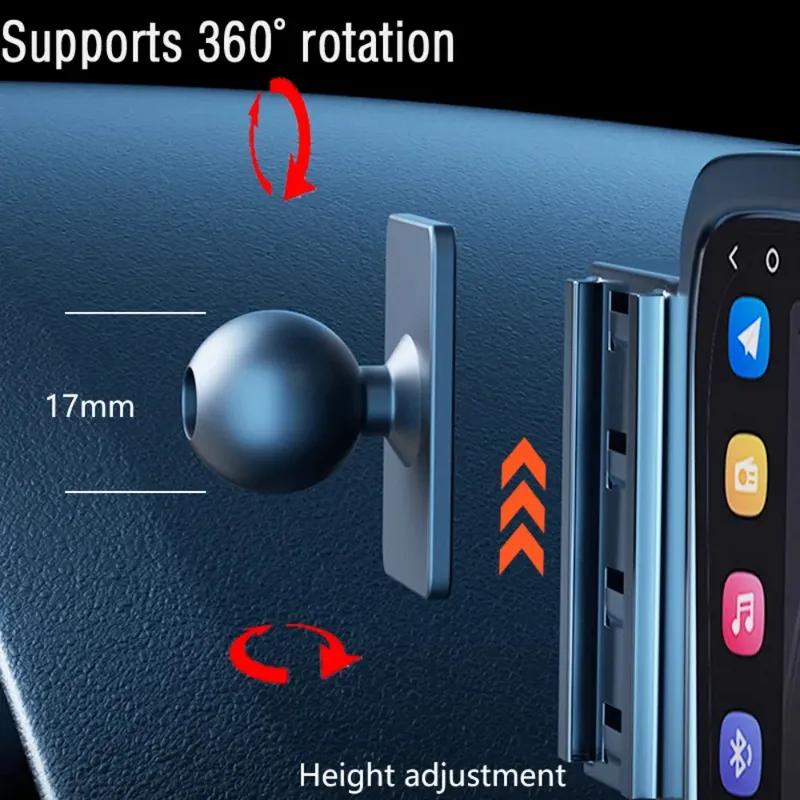 For KIA Sonet 2024 Car Phone Holder Screen Fixed Base 15W Wireless Charging Stand Gravity Mobile Phone Mounts Car Accessories