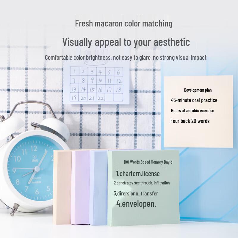 Deli Pastel Sticky Notes (400 Sheets)