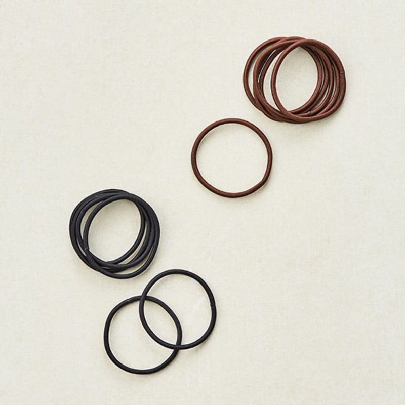 

[Повседневная жизнь] 18 видов резинок для волос (2 типа, выберите 1) #black