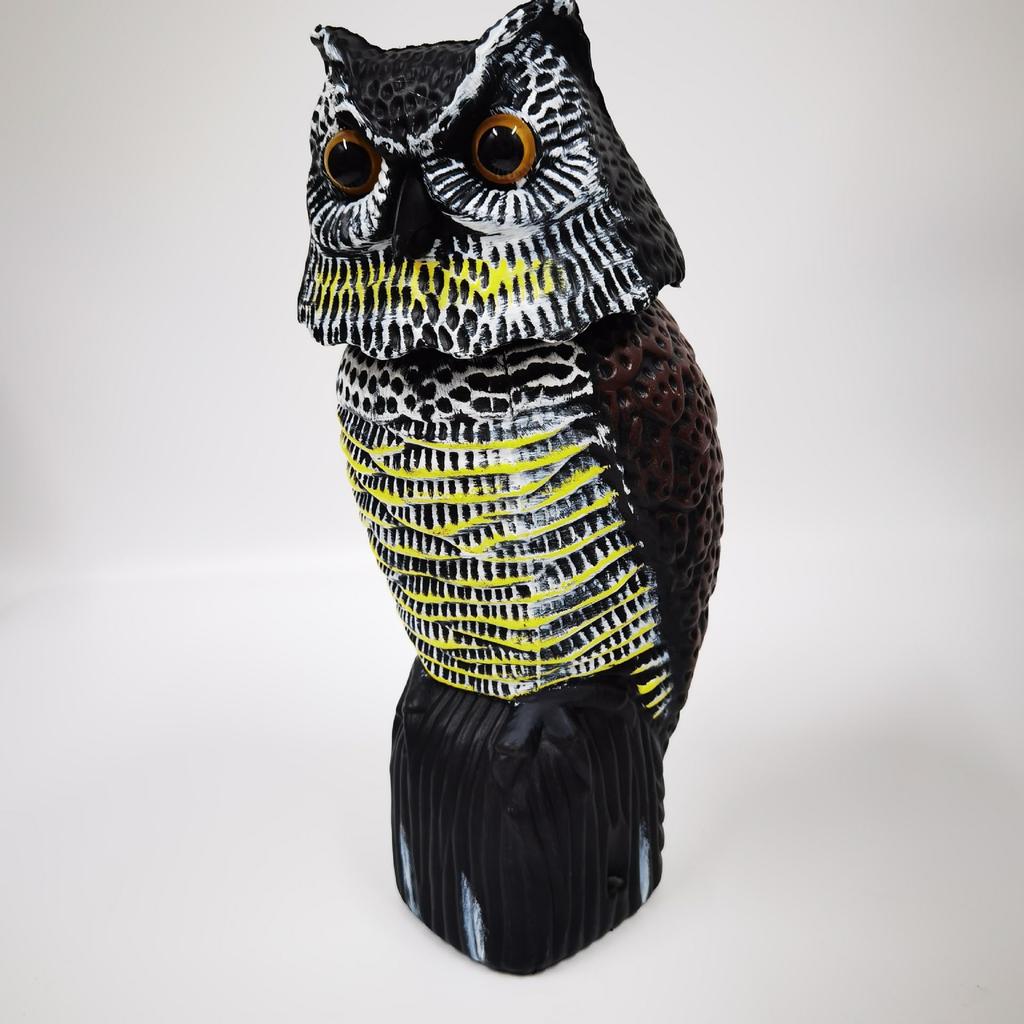 Bird Repellent Set of Realistic Owl Deter Crows and Pest Control Owl Realistic Bird Ornament for Garden Decor K.Lab 2, Design, Pigeons, Item, Object,
