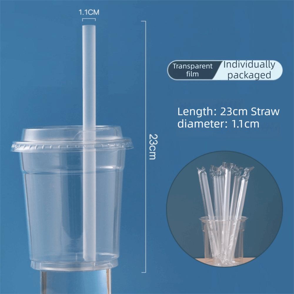 

100pcs Disposable Disposable Straws Plastic Juice Straw New Plastic Drinking Straw Wedding Party