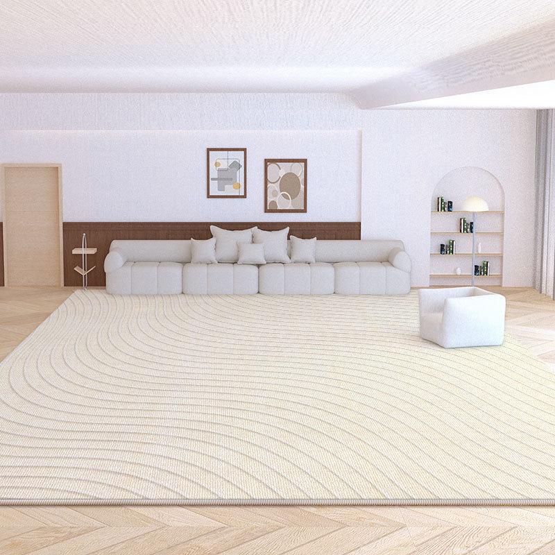

2024 Моющийся нескользящий кремовый ворсовый ковер с петлями для гостиной и спальни - Light Luxury 80x120 cm