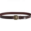 Whole Vintage Cowhide Belt Bullhead Punk Denim Men's Wide Belt