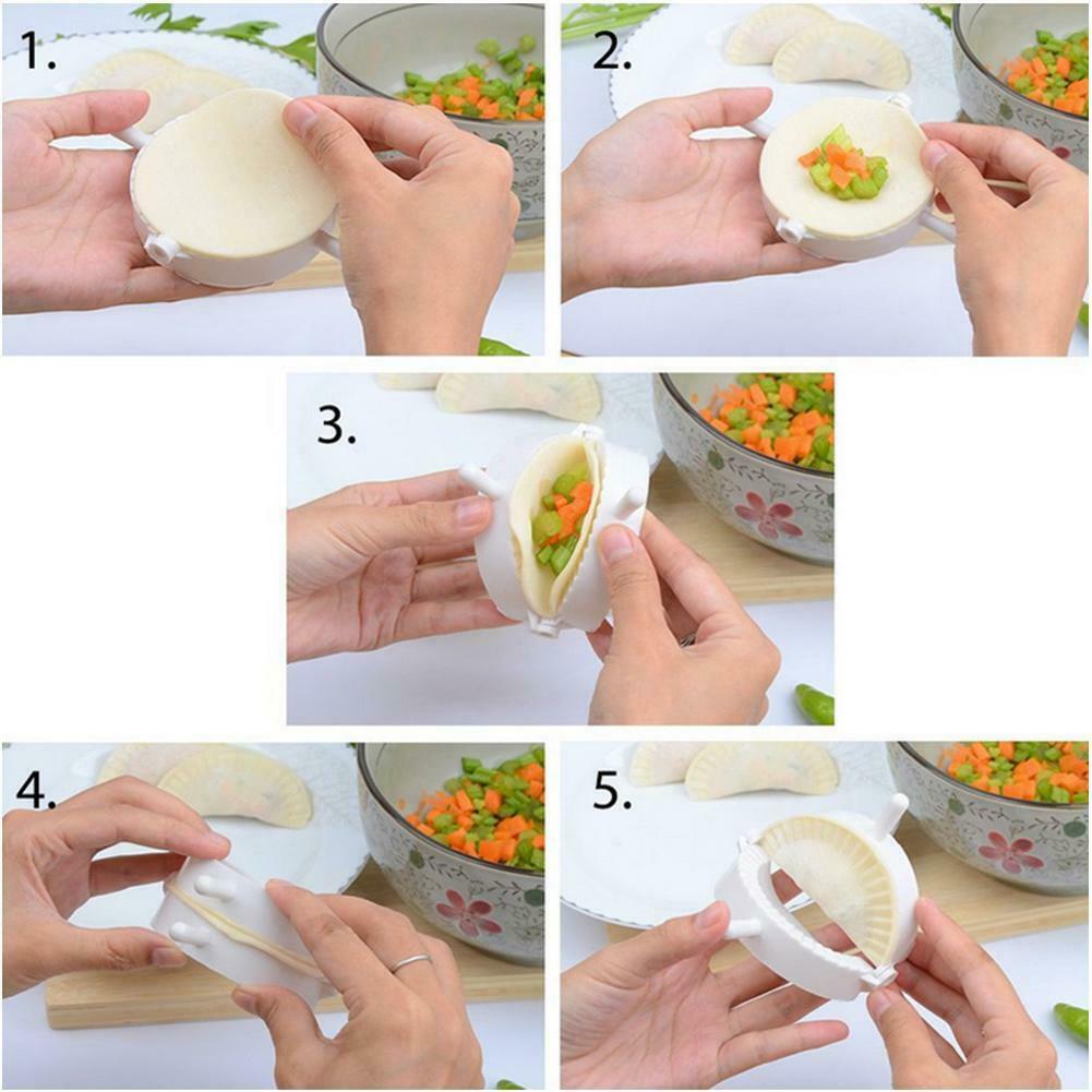 3Pcs Dumpling Maker Dumpling Tool Dough Press Dumpling Mold Meat Pie Cutter For Ravioli Calzones Empanada Turnover Pierogi Gyoza