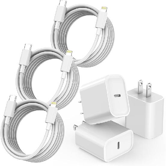 Fast Charger iPhone,i Phone Charge Cable,3Pack iPhone Charger Fast Charging 6Foot Phone Charging USB C Charge Adapter 6FT Type C to Lightning Cable 6FT