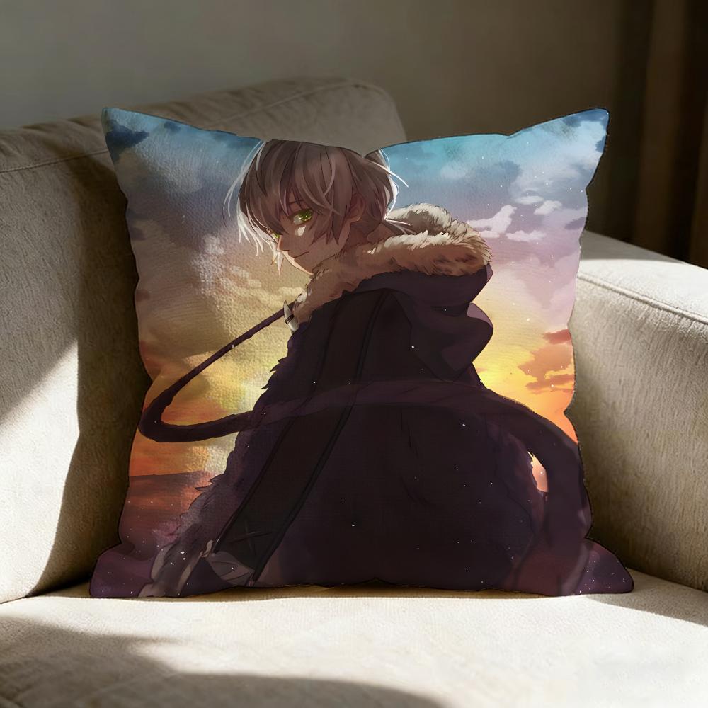 Pillow Case Linen Pillow Covers Cover For Couch Living Room Bench Patio Floor Linen Home Decor To YYour EEternity Anime
