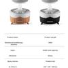 Unique and Safe: Fashionable Colorful Raindrop Humidifier with Silent Rain-Fragrance and Night Light Functions