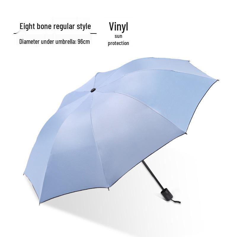 10-Rib Auto Folding Umbrella: Enlarged, Thickened, Portable, with Ring Buckle – for Sun and Rain, Custom Logo Available.