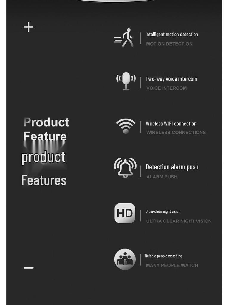 TUYA Smart WiFi Camera: Mobile Remote Monitoring, HD Night Vision, Voice Intercom