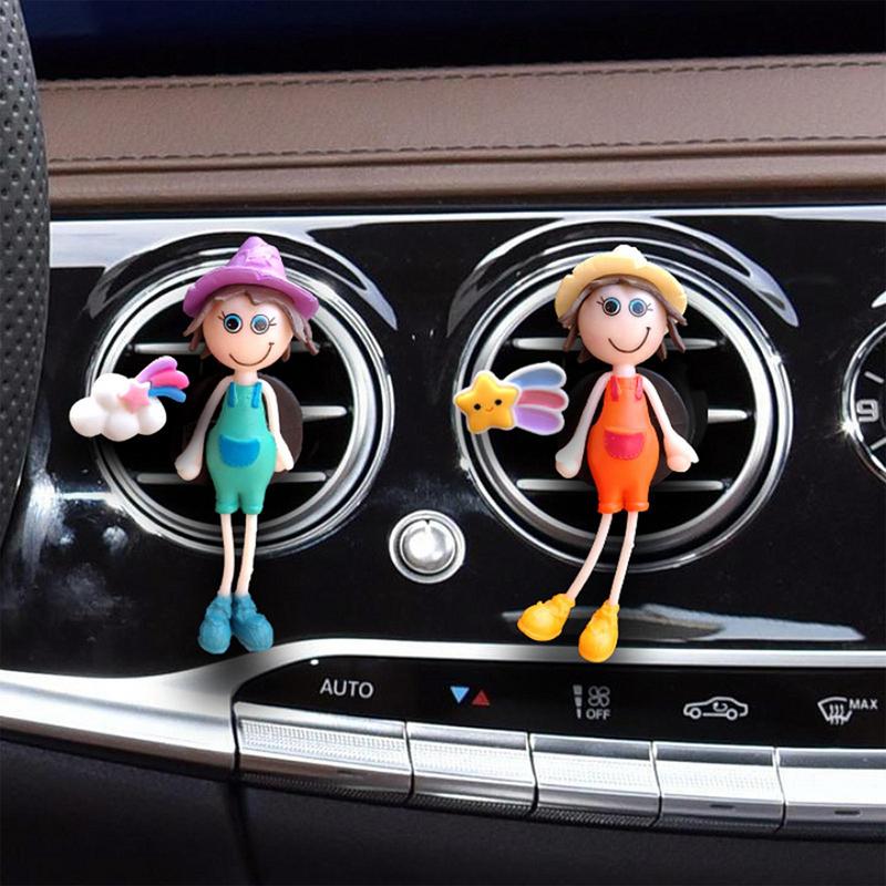 Cartoon Car Air Vent Clips Car Smell Air Freshener Cute Car Vent Clips Auto Air Freshener Long-lasting Cute Characters For Home