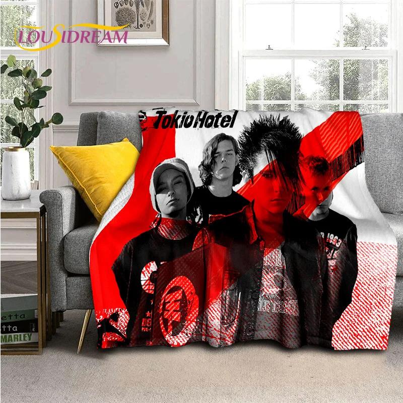 Rock Band Tokio Hotel Bill Kaulitz Soft Flannel Blanket for Bed Bedroom Sofa Picnic,Throw Blanket for Cover Outdoor Leisure Gift