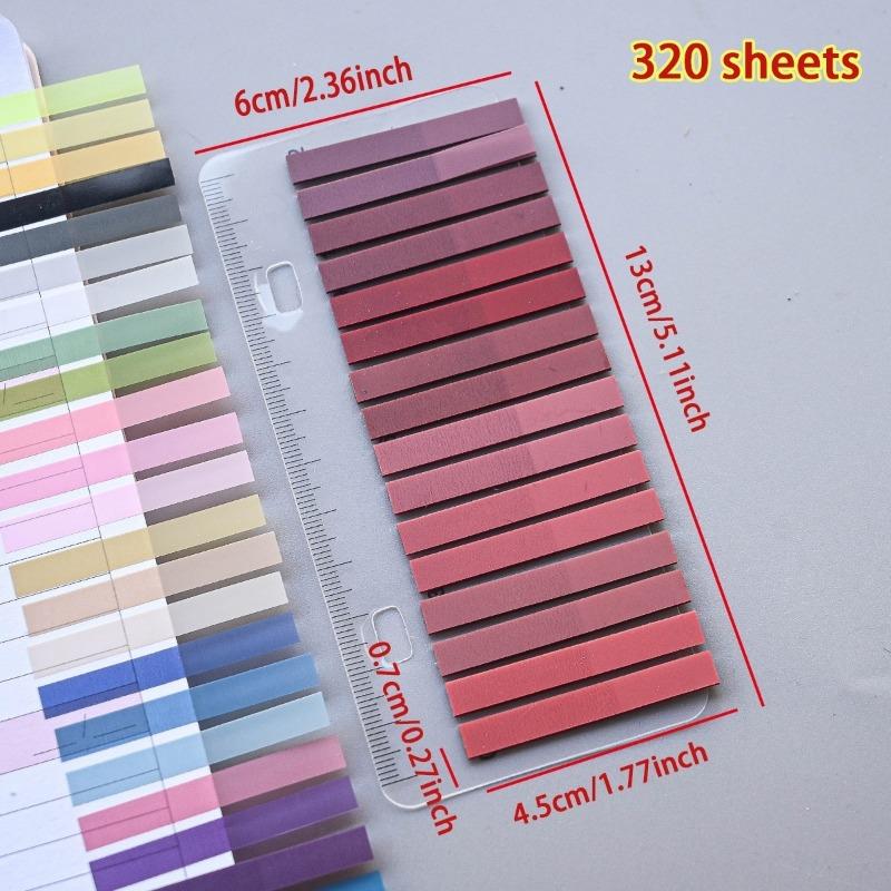 Gradient Pet Transparent Index Sticky Notes For Note Taking