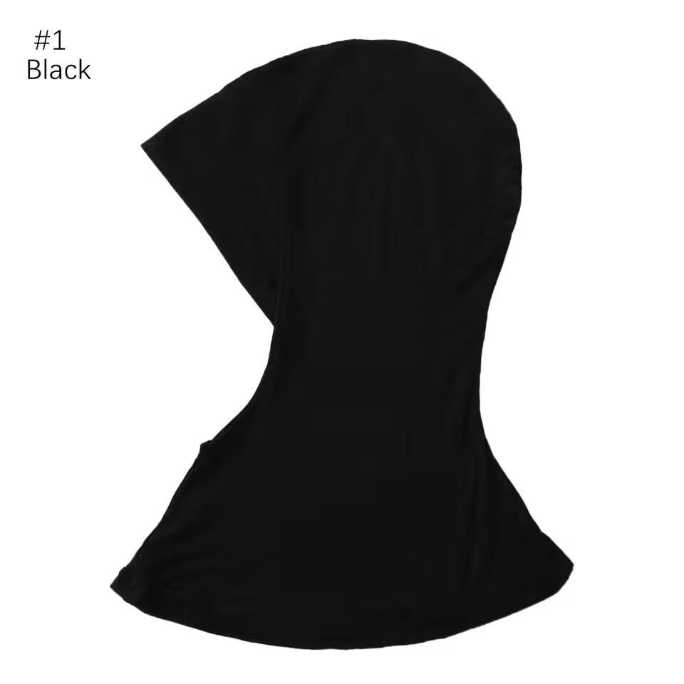 Classic Practical Muslim Hijab Inners Stretchable Jersey Cotton Tube Cap Shawl Bottom Women Headscarf Bonnet 28 Colors One Size