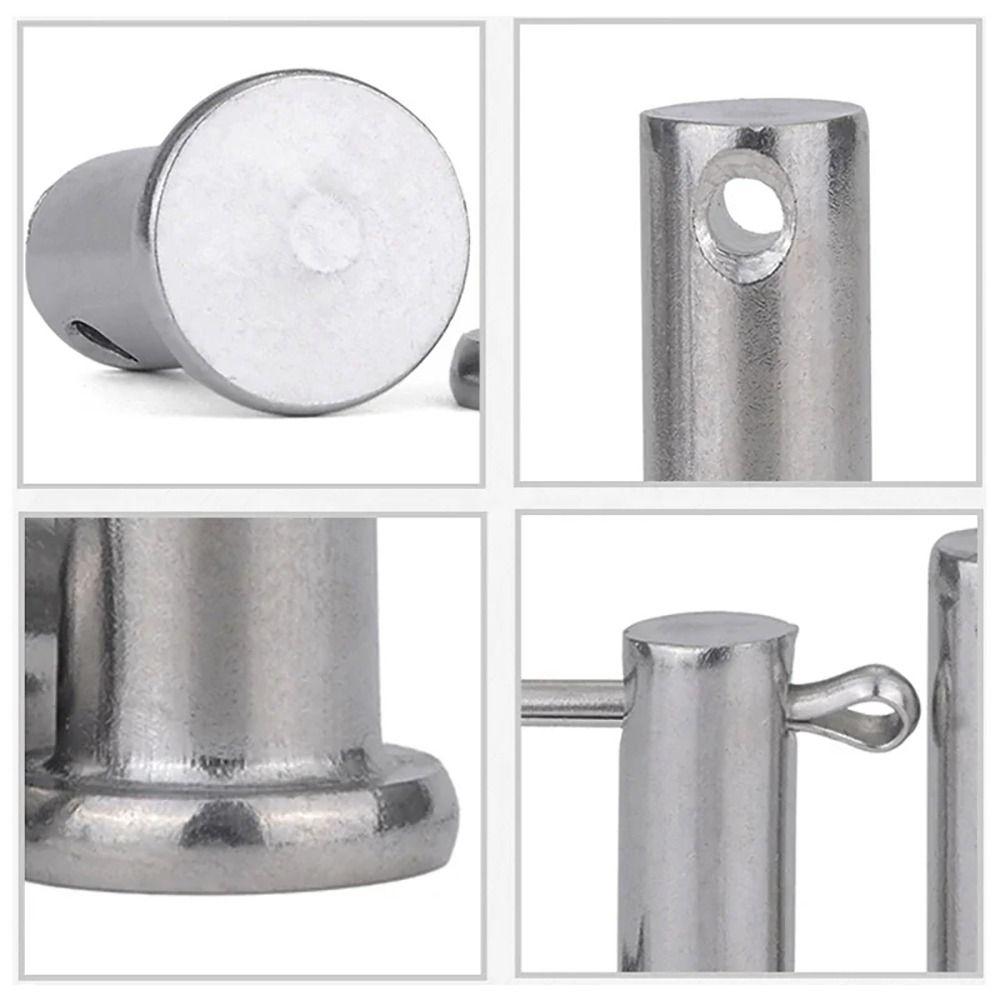 10Pcs/Set New M4 Pin Shaft Cotter Cylindrical Flat Head Positioning Pin 304 Stainless Steel T Shape Plug Pin Set