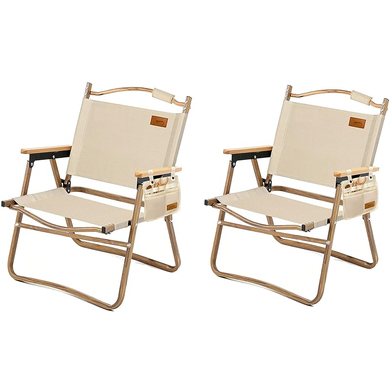 

Стул для кемпинга DesertFox, легкий складной стул, размер L, 78X54×51 см, грузоподъемность 150 кг, компактный, удобный для переноски, стул для кемпинга DY (Крем/2