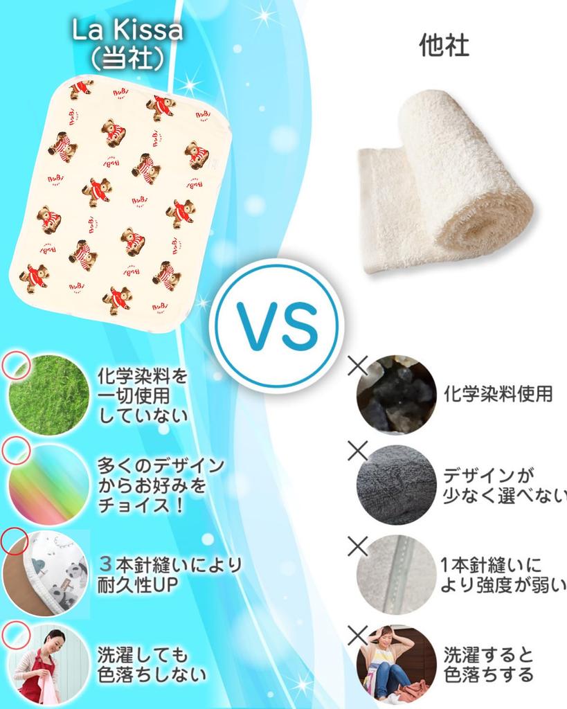 La Kissa Portable Diaper Changing Small Size X Easy To Available In Various for and Pets of Botanical Zoo Pad, Washable, Economical, (35cm 45cm),