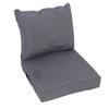 Outdoor Chair Cushion Set Polyester Water Proof Thickened PP Cotton Integrated Seating Cushion and Back Pillow Set for Garden Patio Beach