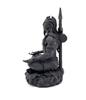 TreegoArt Statuetta Compatta Nero Opaco di Lord Shiva Mahadev per Cruscotto Auto e Decorazione Casa - Altezza 3,5 Pollici (circa)