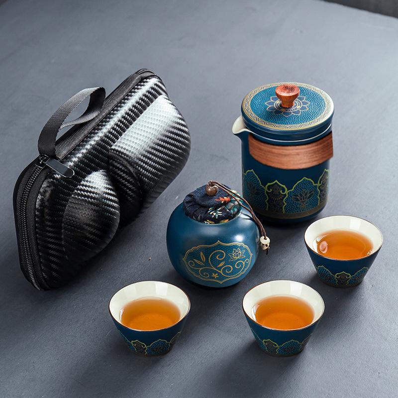 Creative Travel Tea Set Retro Express Cup Outdoor Portable Office Gift Gift