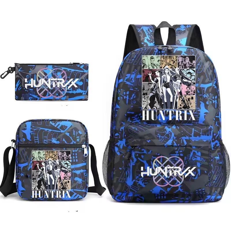 Animation Cartoon Druck Grund- und Sekundarschüler Campus Hoher Wert Schulterrucksack Federtasche Dreiteiliges Set