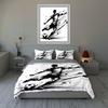 Soccer player and ball. Bedding sets Duvet cover sets Duvet covers Pillowcases(1 * Duvet Cover 2 * Pillowcases, without duvet insert)