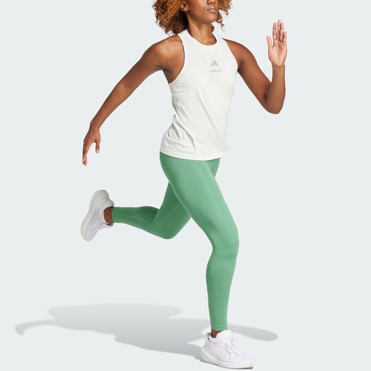 Adidas Womens Les Mills Graphic Tank Top Chalk White Women Streetwear IS2361