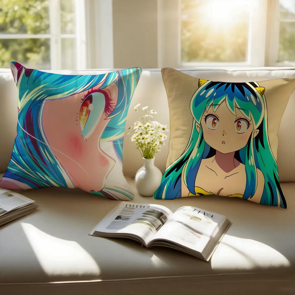 Urusei Y-Yatsura ANIMATION FILM Pillow Case Cushion Cover Soft Washable Pillow Case Multi-Scene For Couch Bed Travel Office Use