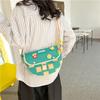 Cute Japanese Canvas Crossbody Bag With Printed Design For Daily Use