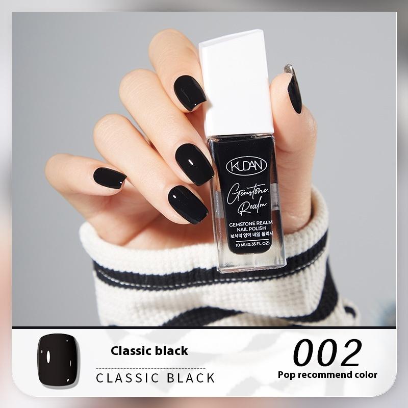 New KUDAN Diamond Realm Nail Polish No-Baking Quick Drying 10ml Tear Light Fragrance Summer
