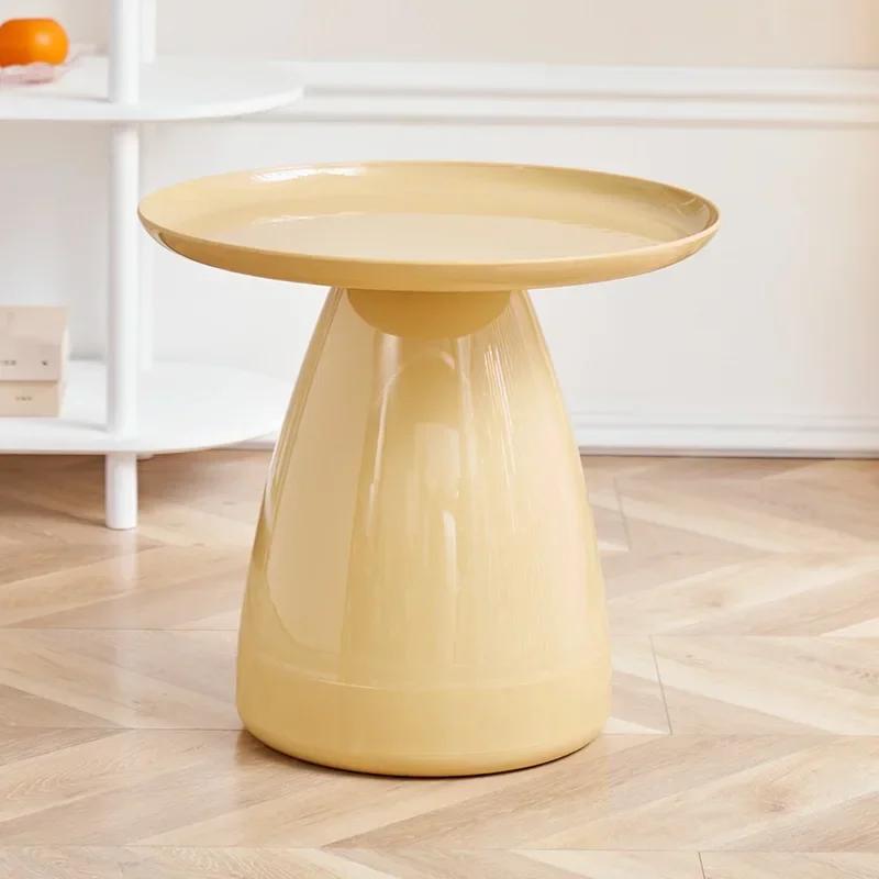 Minimalist Nordic Coffee Tables Round Plastic White Unique Side Table Living Room Luxury Simple  Home Furniture