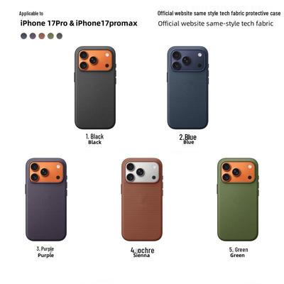 iPhone 17 Pro Max Tech Fabric Magnetische Handyhülle mit KI-Taste