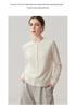 Women's Cashmere Cardigan: 3D Pearl Lace Flowers, Round Neck, Long Sleeve Knitwear for Autumn/Winter.