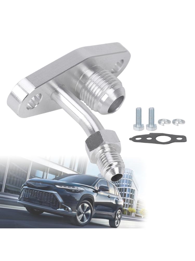 AN8 Oil Drain Flange,Funnel Type Oil Return Fitting for CT9 / CT12 / CT20 / CT26 Turbos Chargers Leakproof