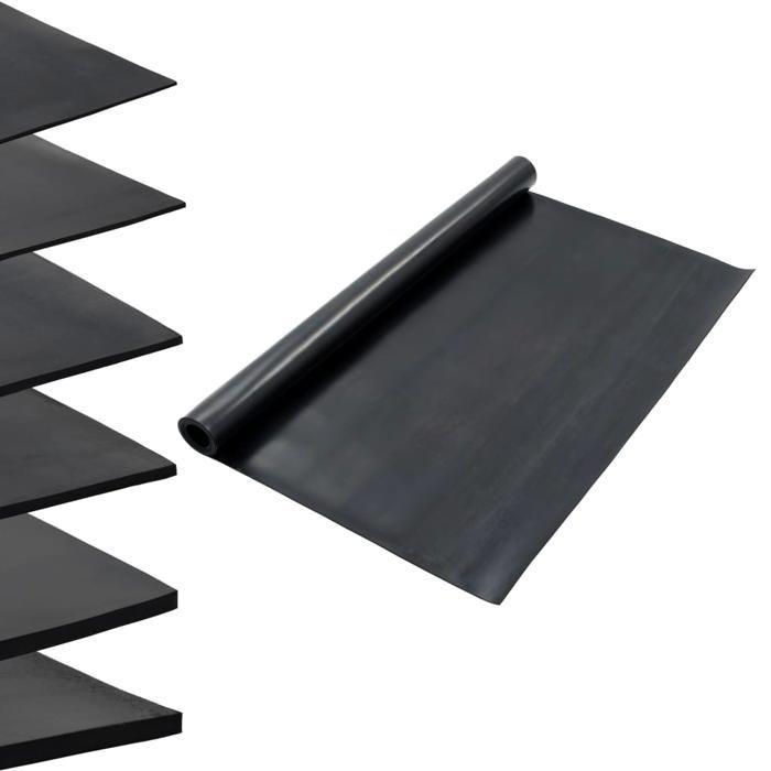 VidaXL Tapis Revêtement de Sol Intérieur Maison Garage Bureau Atelier Salle de Sport Caoutchouc Antidérapant 1,2x2 m 3 mm 143959