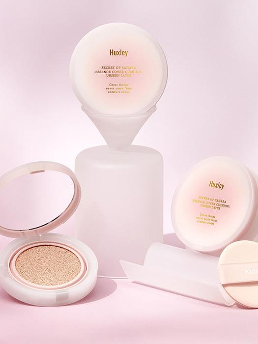 Huxley Essence Cover Cushion Unseen Layer (Main Product) 12g & 2 Refills