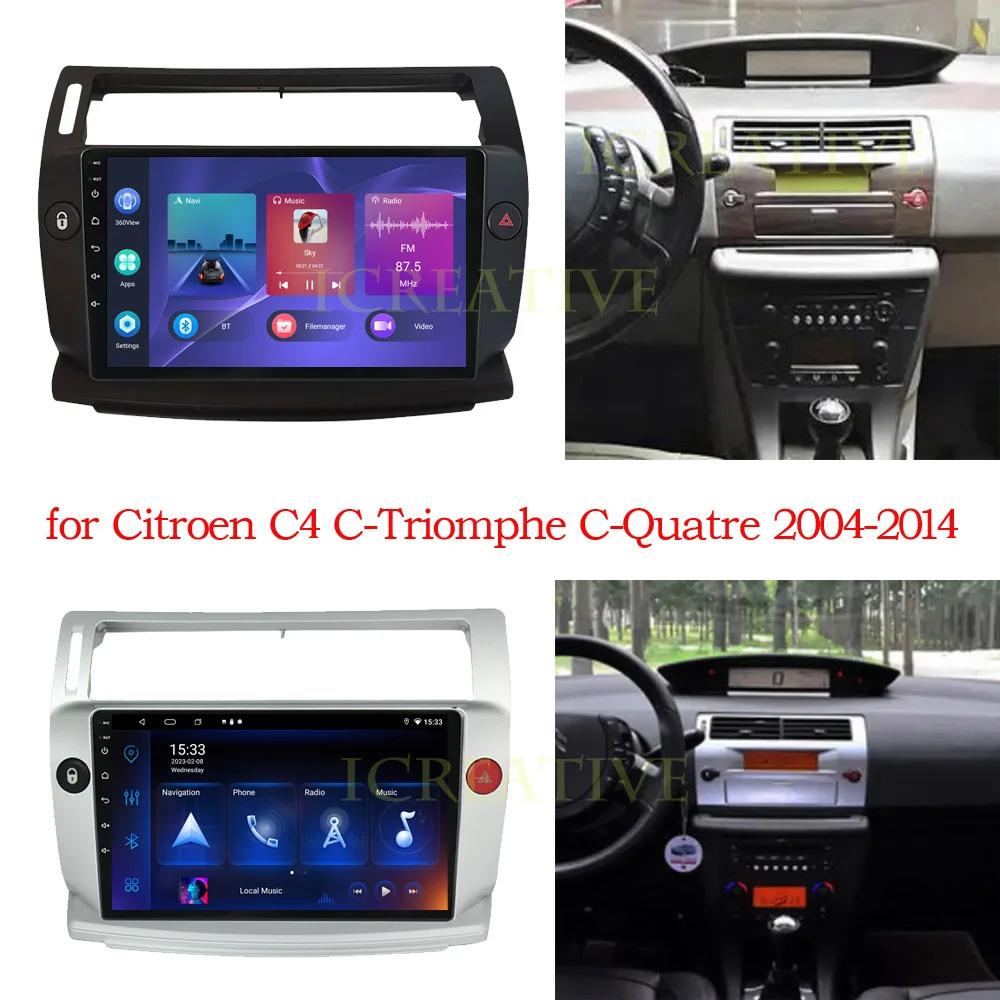 Wireless CarPlay Android Auto Car Radio For Citroen C4 LA LC C-Triomphe C-Quatre 2004 2005 2006 - 2014 GPS Autoradio 4G WIFI DSP