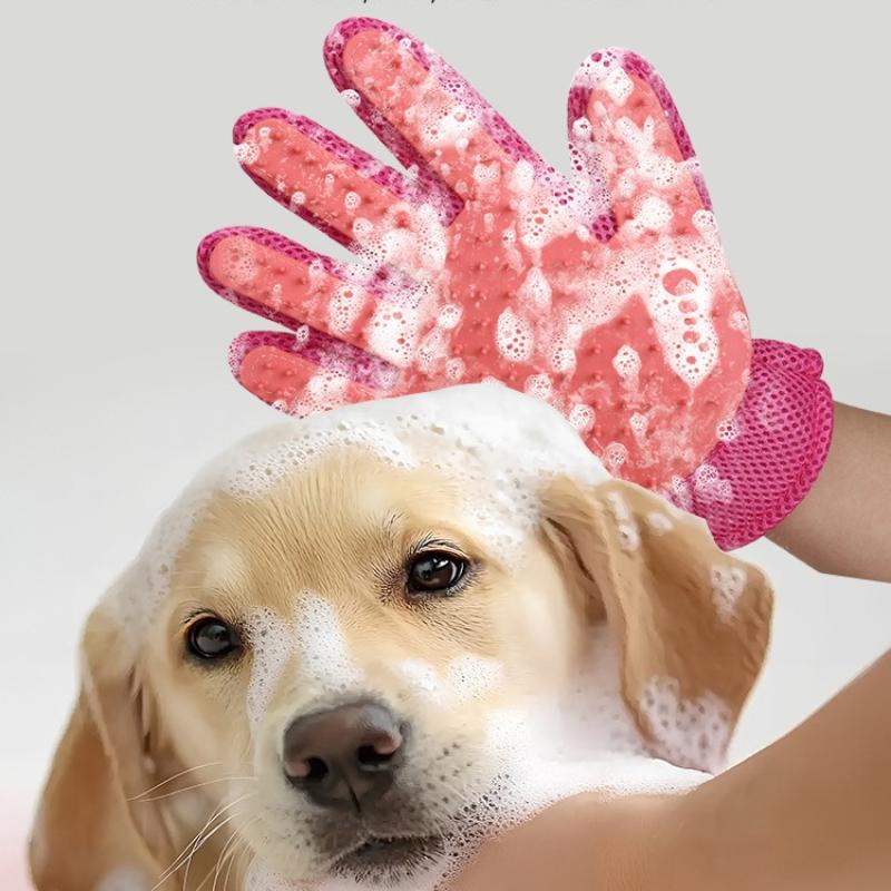 Pet Hair Removal Dual-purpose Double-sided Stroking Cats Gloves Cat Hair Brush Hair Removal Dog Hair Cleaner Cat Gloves Supplies