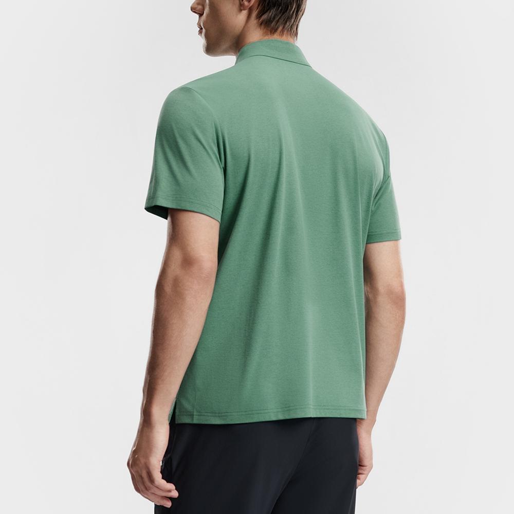 FILA Tennis Knitted Basic Comfortable Short Sleeve Tennis Shirt Men tops A11M623101F-GN