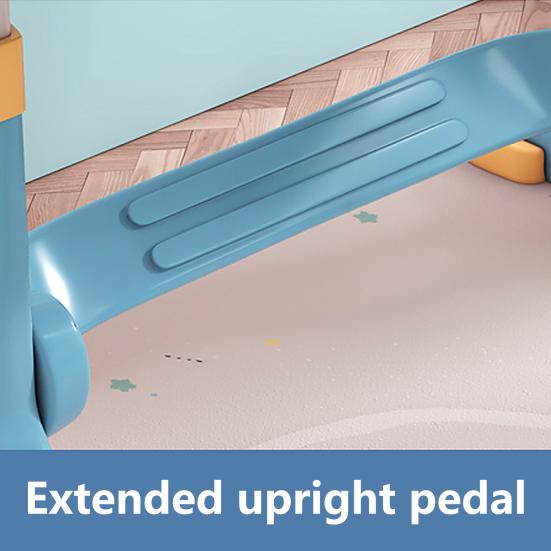 Widened Desktop Multi Separation Cartoon Pattern Desk Chair Set Kids Adjustable Height Study Table with Drawer Chair Set