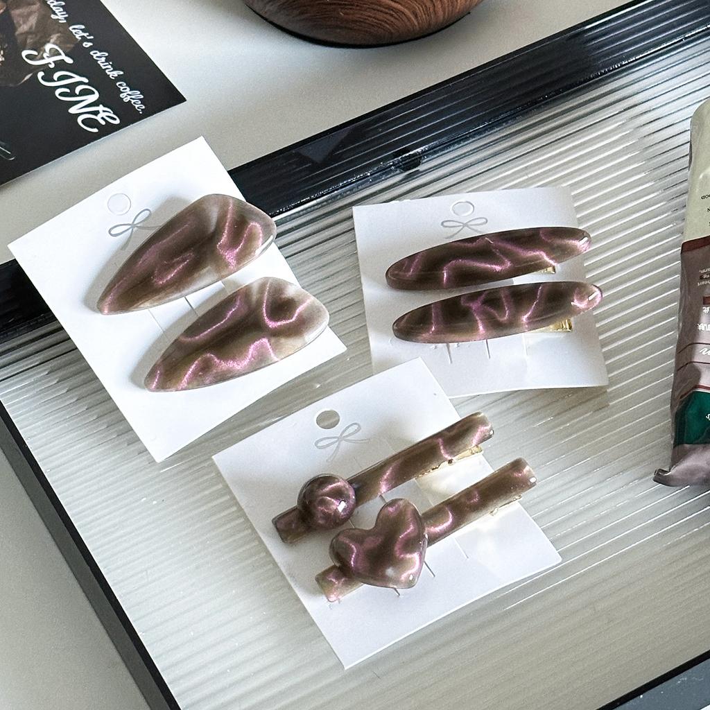 Minimalist Hair Elegant Clips Offering Vintage Style In Multiple Colors Geometric