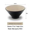 Large Frosted Melamine Ramen Bowl - Japanese-Style Restaurant Noodle Bowl for Mala Tang, Luosifen, Soup, and Rice Noodles