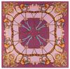 130cm Silk Square Scarf Women Large Shawls Palace Chains Square Bandana Luxury Kerchief Scarf Female Foulards