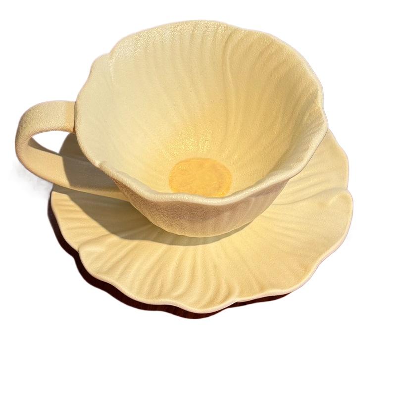 Creative Pink Floral Ceramic Bowls and Plates Floral Coffee Cups Afternoon Tea Tableware Cartoon Dining Plates Kitchen Utensils
