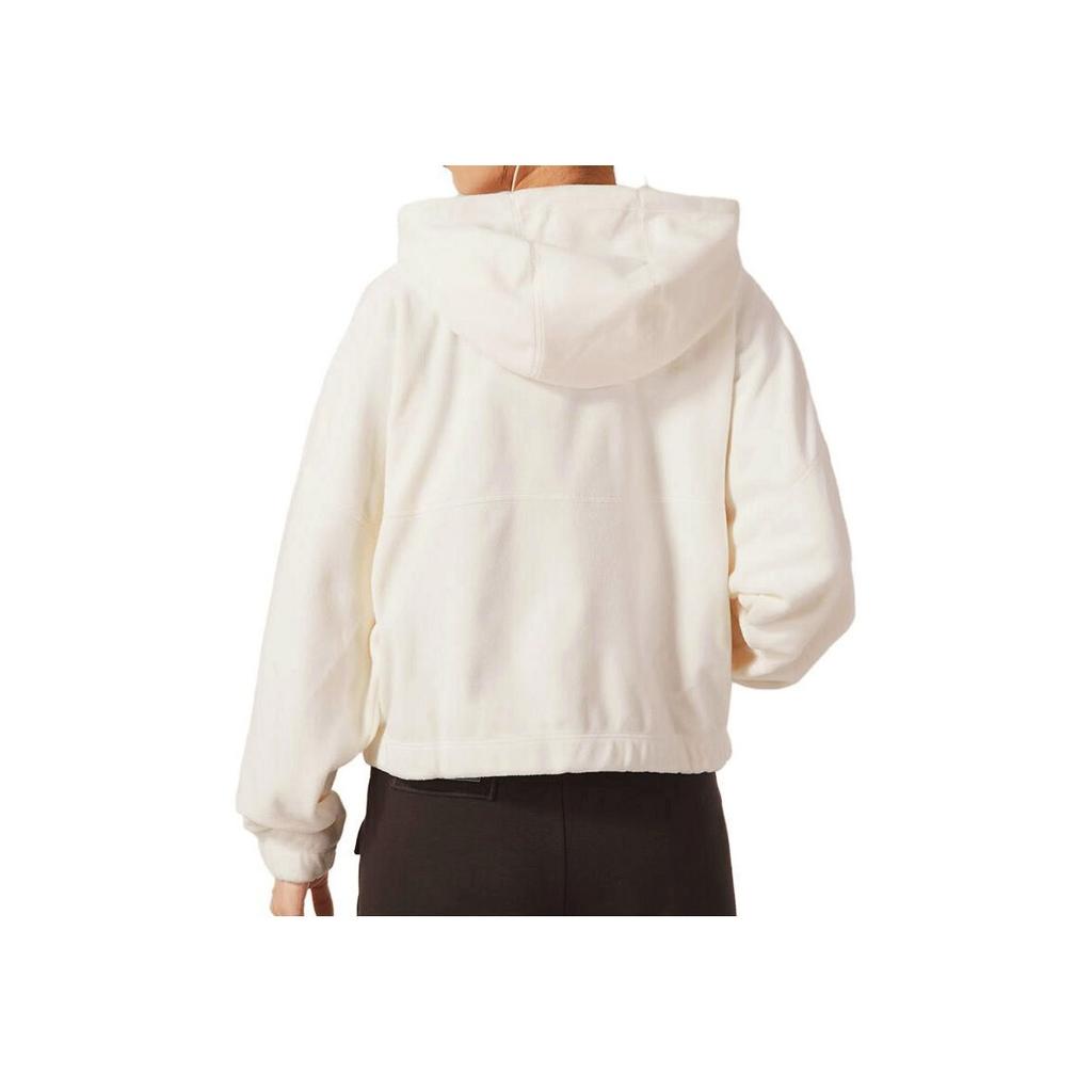 Nike Solid Color Logo Hooded Training Jacket Women Jackets White FB5639-110
