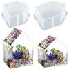 A Top Quality Five-sided Three-dimensional Dried Flower House Ornaments DIY Crystal Epoxy Resin Mold Specimen Silicone Mold